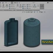 How To Use SolidWorks Revolved Boss Base Feature SolidWorks Bottle Design With Revolved Boss Base