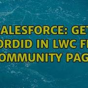 Salesforce Get RecordId In LWC From Community Page