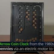 Coin Clock By Arrow Industries From The 1980s Gadgetify