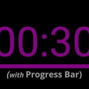 SILENT 30 Seconds Countdown Pink With Progress Bar And Time Markers Chapters