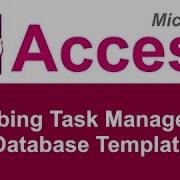 Microsoft Access Task Management Database Template