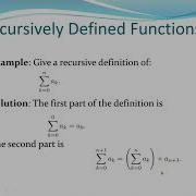 Recursively Defined Functions And Recursively Defined Sets And Structures Discrete Mathematics