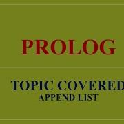 PROLOG Append List Part II Practical