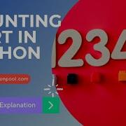Counting Sort Algorithm In Python With Program