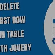 Delete First Row Of Table With JQuery HowToCodeSchool Com