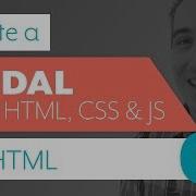 How To Create A Modal With HTML CSS JS Part 1 HTML