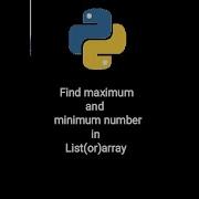 Python Programming Find Max And Minimum Number In Python Shorts