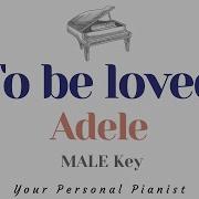 To Be Loved Adele MALE Key Karaoke Piano Instrumental Cover With Lyrics