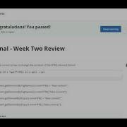 Interactivity With Javascript Course Week 2 Quiz