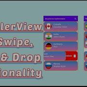 RecyclerView With Swipe Drag Drop Functionality Part 6