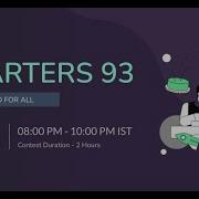 Problem Starters 93 CodeChef Solution With Explanation