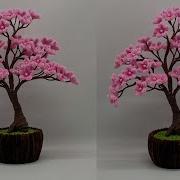 DIY How To Make A Beautiful Cherry Blossoms From Pipe Cleaner Pipe Cleaner Flower Pot