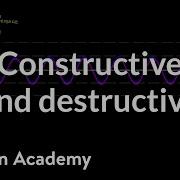 Constructive And Destructive Interference Physics Khan Academy