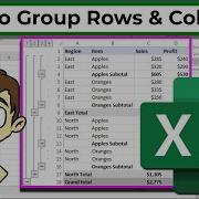 Grouping Rows And Columns In Excel