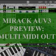 MiRack AUv3 Preview Multi Midi Out With AUM Cassini Sunrizer