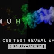 Pure CSS Text Reveal From Smoke Animation Effect Tutorial S Link In Vedio Description