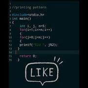 70 Pattern Printing Program C Language Tutorial Shorts Coding Programming