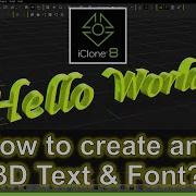How To Make Any 3D Text Font For IClone 8 Full Tutorial