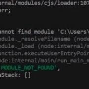 Solve NODEMON Module Not Found Error