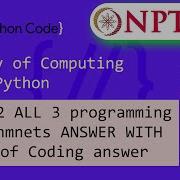 NPTEL The Joy Of Computing Using Python Week 12 All 3 Programming Assignment Answer With Code Link
