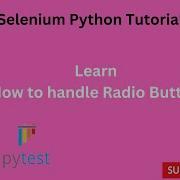 Tutoruials 26 How To Handle Radio Button Selenium Python