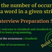 Count The Number Of Occurrences Of A Word In A Given String Java Interview Coding Question Answers