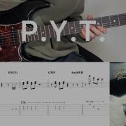 Michael Jackson P Y T Guitar Cover With Tabs Chords