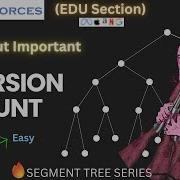 L 01 Inversion Count Explained Segment Tree Series Codeforces EDU Must Know Concept