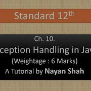 Ch 10 Exception Handling In Java