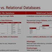 Flat File Vs Relational Database Models
