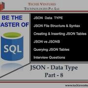 SQL Data Type Part 8 JSON Data Type In SQL Interview Questions Practical Demo
