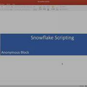 Snowflake Snowflake Scripting