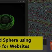 Animated Sphere Using HTML CSS For Websites
