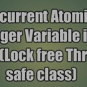 AtomicInteger Variable In Java