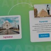 CSS Animated Responsive Cards Hover Effects Html CSS Only