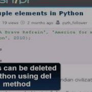 PYTHON Tutorial Python Tuples