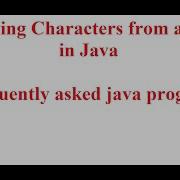Extract Character From String Extracting Characters From A String In Java