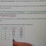 Stat 243 Module 3 Video 4 Independence Test Conditional Test