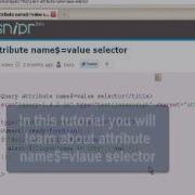 JQUERY Tutorial JQuery Attribute Name Value Selector