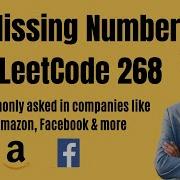 LeetCode 268 Missing Number Solution Find Missing Number In An Array