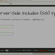 Server Side Includes SSI Injection