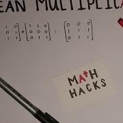 Boolean Matrix Multiplication Easy To Follow Example