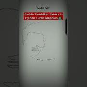 Cool Python Turtle Graphics Sachin Tendulkar Sketch Shorts Youtubeshorts Python Pythonturtle