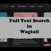Full Text Search In Wagtail Blogapp Part 9 Django Wagtail CMS