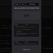 Custom Modal Popup With Button HTML CSS JavaScript