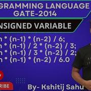 Programming Language GATE 2014 Problem Solution