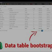 Data Table Bootstrap Using JS HTML CSS