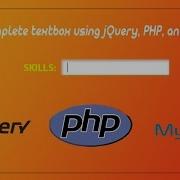 Autocomplete Textbox With PHP JQuery And MySql