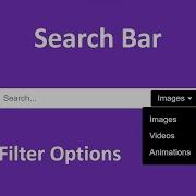 Search Bar With Filter Options Using Html Css And Javascript Design