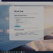 Mad Lib Code Along HTML